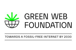 The green web foundation logo and text 
