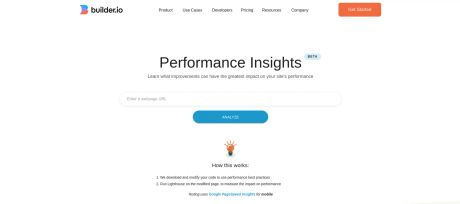Screenshot of the Performance Insights site.