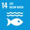 Logo for UN Sustainable Development Goals 14 - Life below water