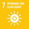 Logo for UN Sustainable Development Goals 7 - Affordable and clean energy